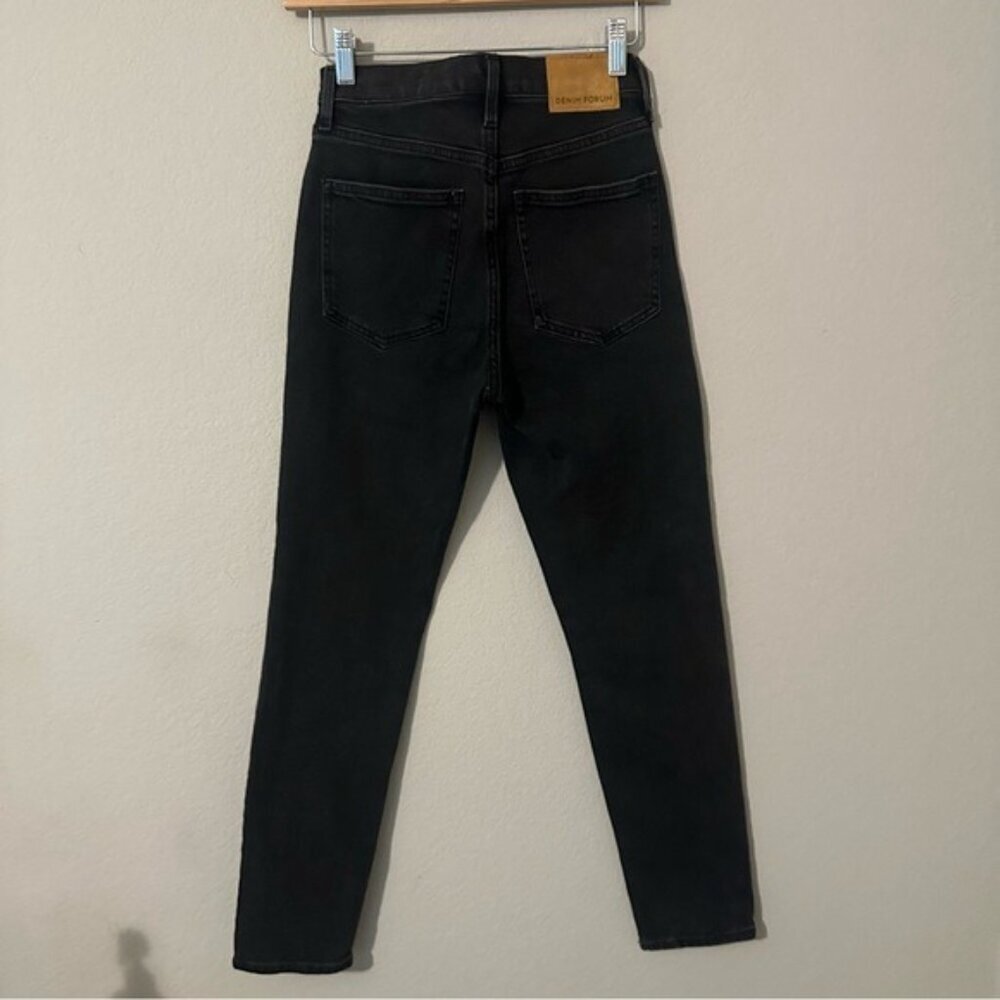 Aritzia Black Denim Forum The Yoko High Rise Slim Size 24 - Picture 4 of 10